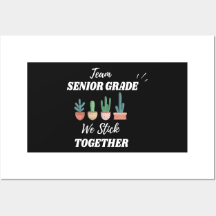 cactus team teacher gifts | senior grade team | senior team | gifts for teachers | stick together cactus gift teachers Posters and Art